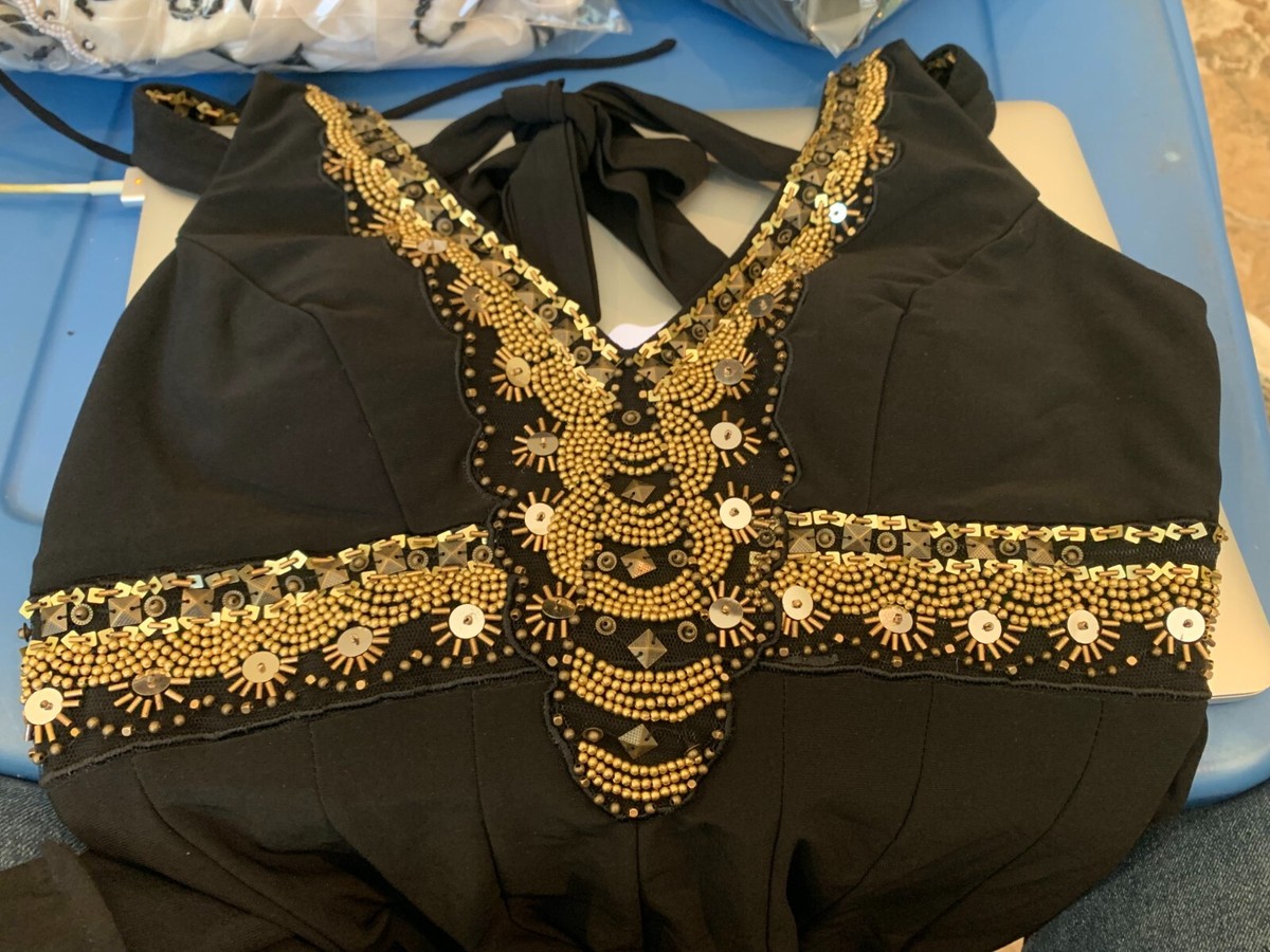 sue wong beaded halter dress Sue Wong