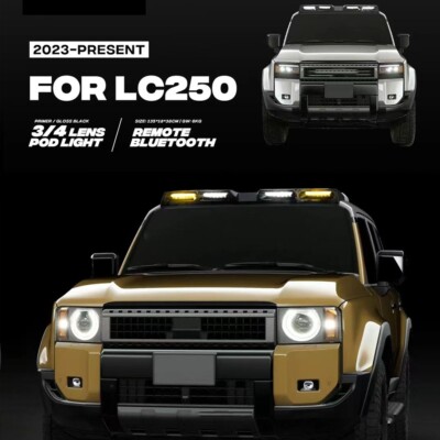4Pod Roof Top Lamp Bar LED Fits For Land Cruiser J250 Prado LC250 2024 2025 2026