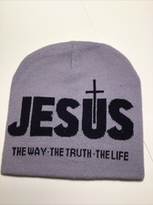 BRAND NEW Unisex Beanie Hat - Jesus: The Way The Truth The Life