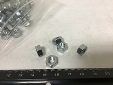 Qty 100 M6 Zinc Plated Class 8 Hex Nuts, 10mm Wide, 5mm Height
