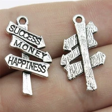 20pcs 25x16mm Tibetan Silver Alloy Charm Life signs Pendant Crafts