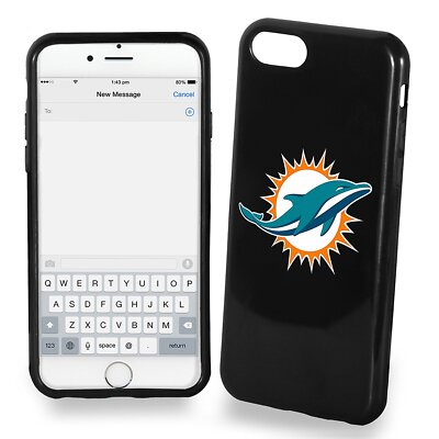 FOCO NFL Miami Dolphins Soft Case For iPhone SE (2022), (2020), 8, 7 (4.7'')