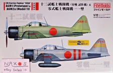 Fine Molds 1:72 A6M1(Prototype) & A6M2a(Model 11) IJN Fighter *Zero* FP34 - RARE