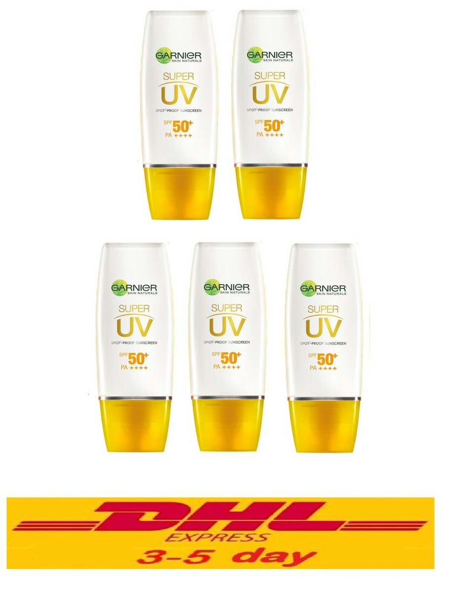 Garnier Super UV SPF50 日焼け止め 40ml 5本セット Garnier Ambre Solaire Super UV Niacinamide Facial SPF50+ Cream