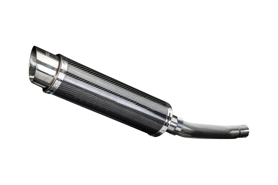 Kit silenciador escape carbono redondo 14" para Suzuki GS500 E/F 1989-2009 Foto 2 de 4