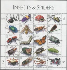 Sheet of 20 stamps - Scott 3351 - 33 cent - Insects & Spiders - 1999 - MNH