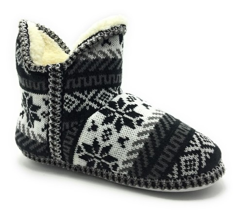  Para mujeres Nuevo Invierno Tejido Suéter Botas Piel Interior Casa Zapatillas Zapato Talla 5-10 - Imagen 10 de 50