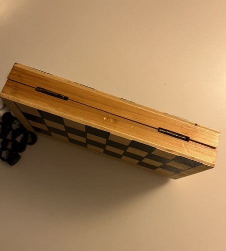 Piccola Scacchiera in Legno per Scacchi e Dama - Foto 5 di 8