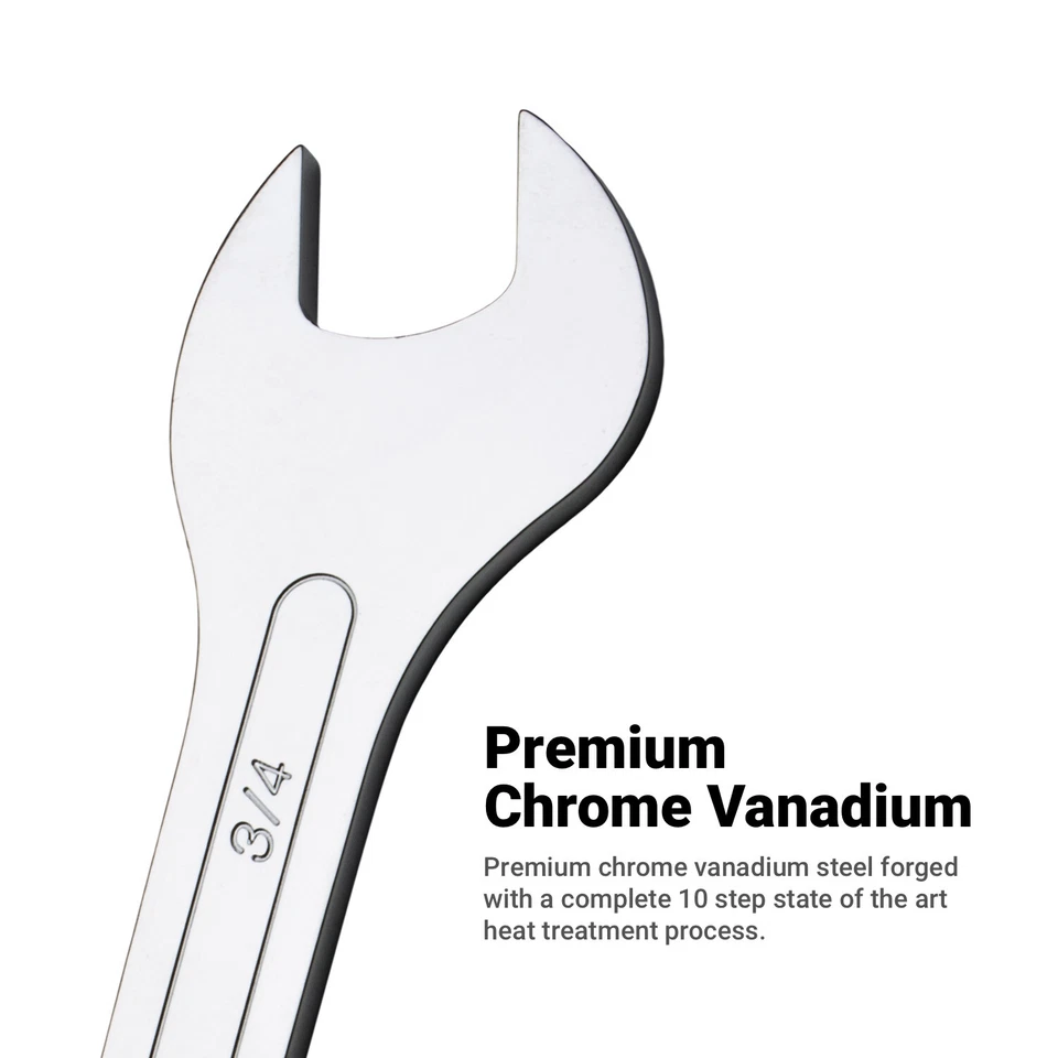 Capri Tools Super-Thin Open End Wrench Set, Metric, 6 to 28 mm, 12-Piece - Image 3 of 4