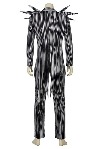 LILLIWEEN Mens Jack Costume Outfit Halloween Christmas Suit Stripe Uniform - Picture 5 of 6