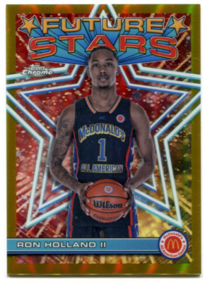 2023 Topps McDonald s All-American Ron Holland Future Stars Gold Refractor 49/50
