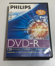 Philips DVD R: 1-16x Speed, 120min, 4.7GB Slim Case DR4S6S05F/17 - 4 Pack