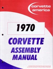 1970 Chevrolet Corvette Assembly Manual Book Rebuild Instructions Illustrations