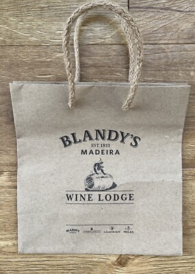 SAMMLERSTÜCK BLANDY'S WINE LODGE MADEIRA PAPIERTRAGETASCHE - SEHR GUT