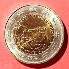 2 XEROS 2004 F+L Münze - ESSAIN - PATTERN - PROBE (Sammlerstück)