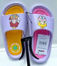 Super Mario Peach Girls Slides Sandals  3 Sizes to Choose From 