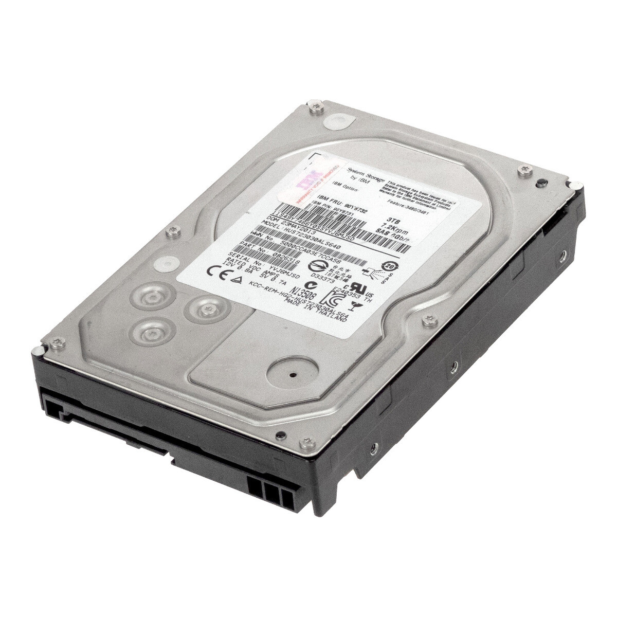 IBM Hard Drive 90Y8732 90Y8731 HUS723030ALS640 3TB 7.2K 64MB SAS-2