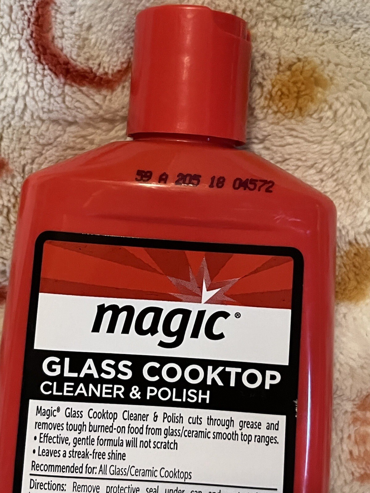 Magic Glass Cooktop Cleaner & Polish 16 oz Sealed Removes Burnt On Food