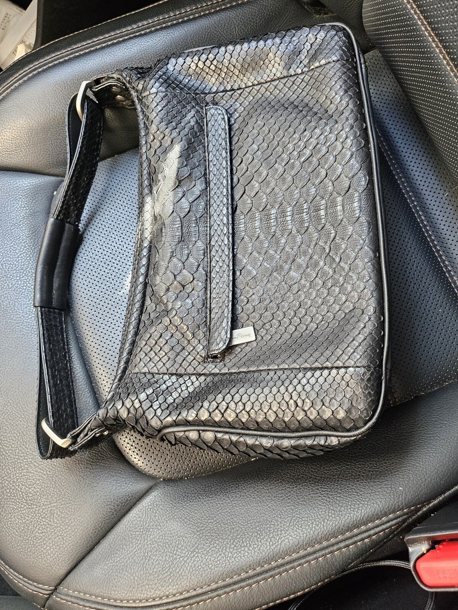Sun Remy 1971 Python Snake Skin Black Shoulder Tote Bag | eBay Sun Remy 1971 Python Snake Skin Black Shoulder Tote Bag | eBay