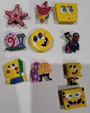Set Of 10 Croc Charms Spongebob Mixed Spongebob and Friends