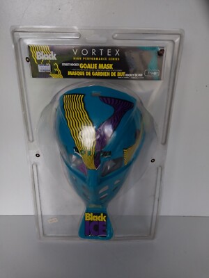 NOS Vortex Black Ice Hockey Mask (Aqua) Steet Hockey Goalie