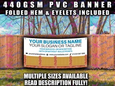 PERSONALISED FENCE FENCING GARDEN BUSINESS COMPANY BANNER SIGN SIGNS Outdoor PVC
