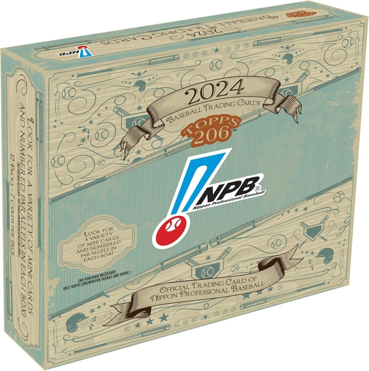 2024 TOPPS NPB 206 Baseball Trading Card Collector 12 packs Set