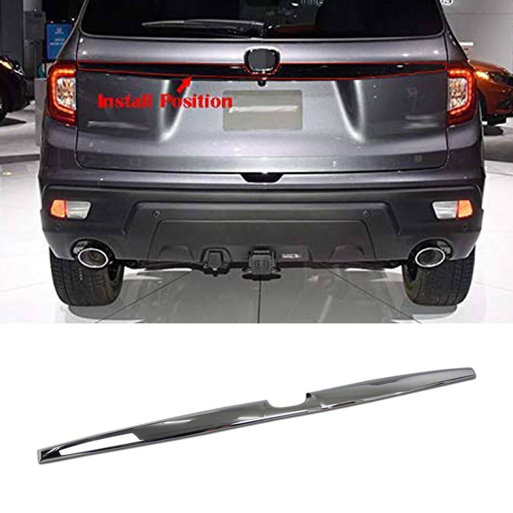 Chrome Rear Trunk Molding Trim Cover For Honda Passport 2019–2024 – No-Drill, Easy Install