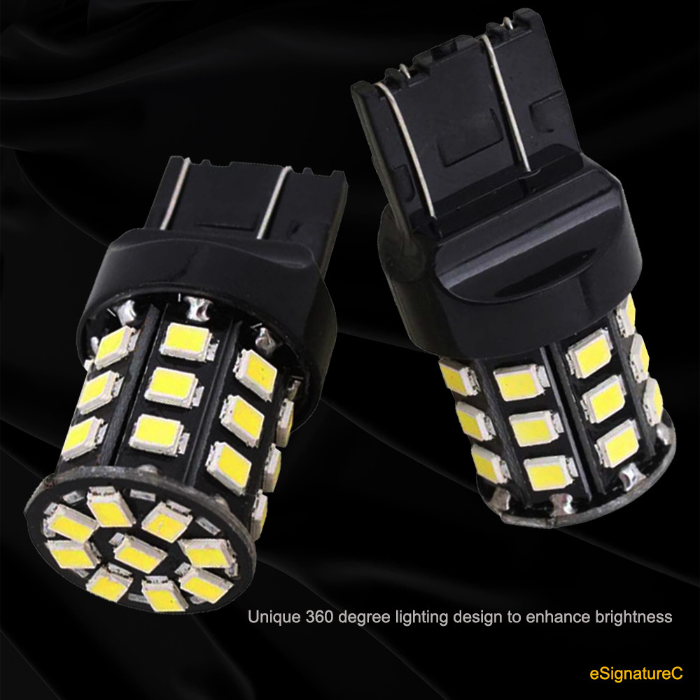 2 x Backup Reverse Light 7443 7440 33SMD LED For 1996 - 2012 Honda Civic White