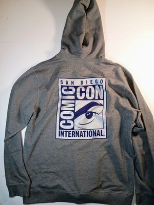 Men's San Diego Comic-Con International Graphic Gray Drawstring Hoodie 2XL