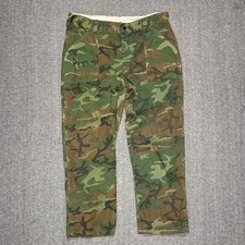 Vintage 1990s Military Camo Cargo 36x30 Earth Tone Baggy Loose Pants