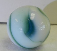  20451m Vintage Peltier Glass Shooter Marble .95 Inches Mint Minus 