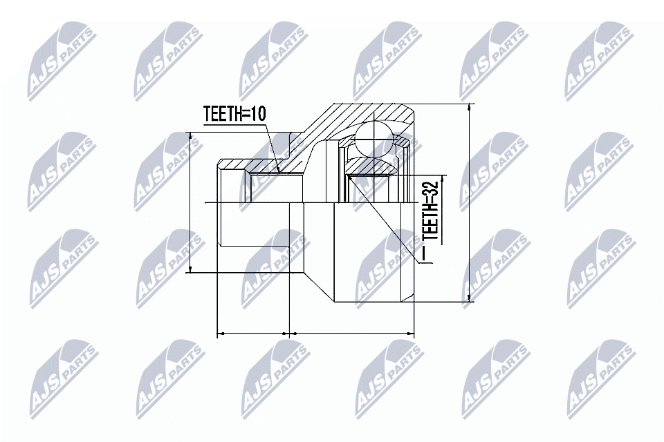 N.T.Y. NPZ-LR-001.NTY Joint Kit, drive shaft for LAND ROVER - Image 9