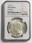 1928 S PEACE "NGC UNC DETAILS (STAINED) "- ONE OF THE BETTER S-PEACE DOLLARS💥 ✅