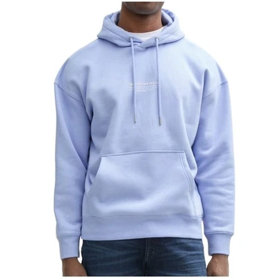 Tom Tailor Denim Herren Sweatshirt Hoodie Pullover Logo-Print Kapuze Kordelzug - Bild 1 von 3