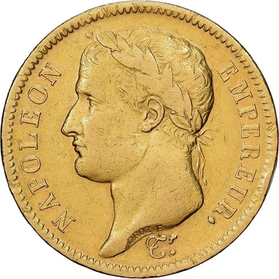 France, 40 Francs, Napoléon I, 1811, Paris, A/Coq, Or, TTB, KM:696.1 - Photo 1/2
