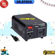 500W US to Japan Voltage Converter 120V to 100V Step-Down Transformer