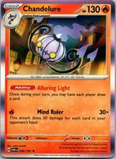 Chandelure Rare SV06: Twilight Masquerade 038/167 NM