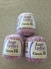 aunt lydias crochet thread Lot 3 Shaded Purples
