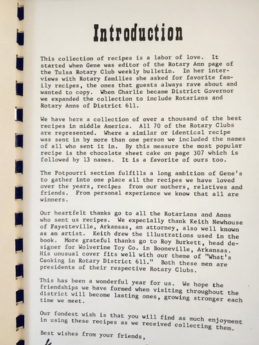 1976 WHAT'S COOKING IN ROTARY DISTRICT 611 - Vintage Ring Bound Cookbook - Picture 3 of 5