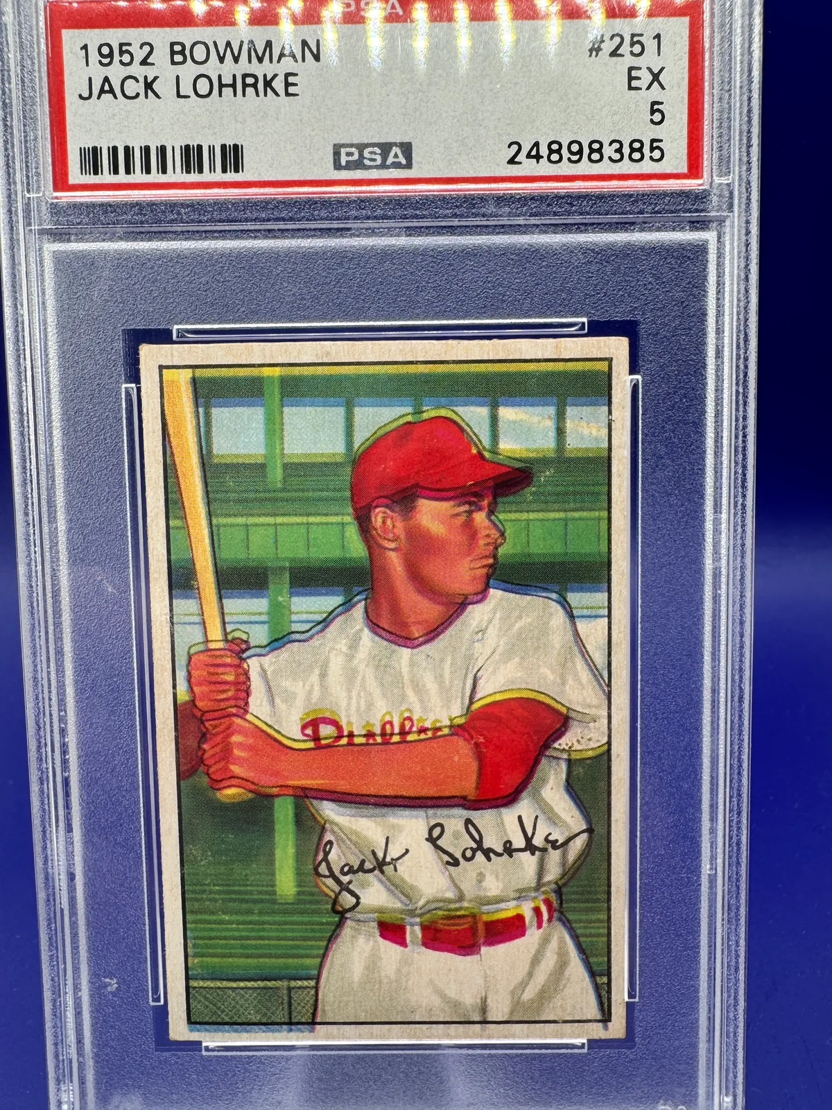 1952 Bowman Jack Lohrke PSA 5