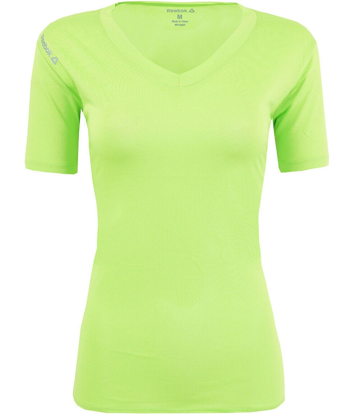 Reebok Womens Volt V-Neck Performance Basic T-Shi… - image 1
