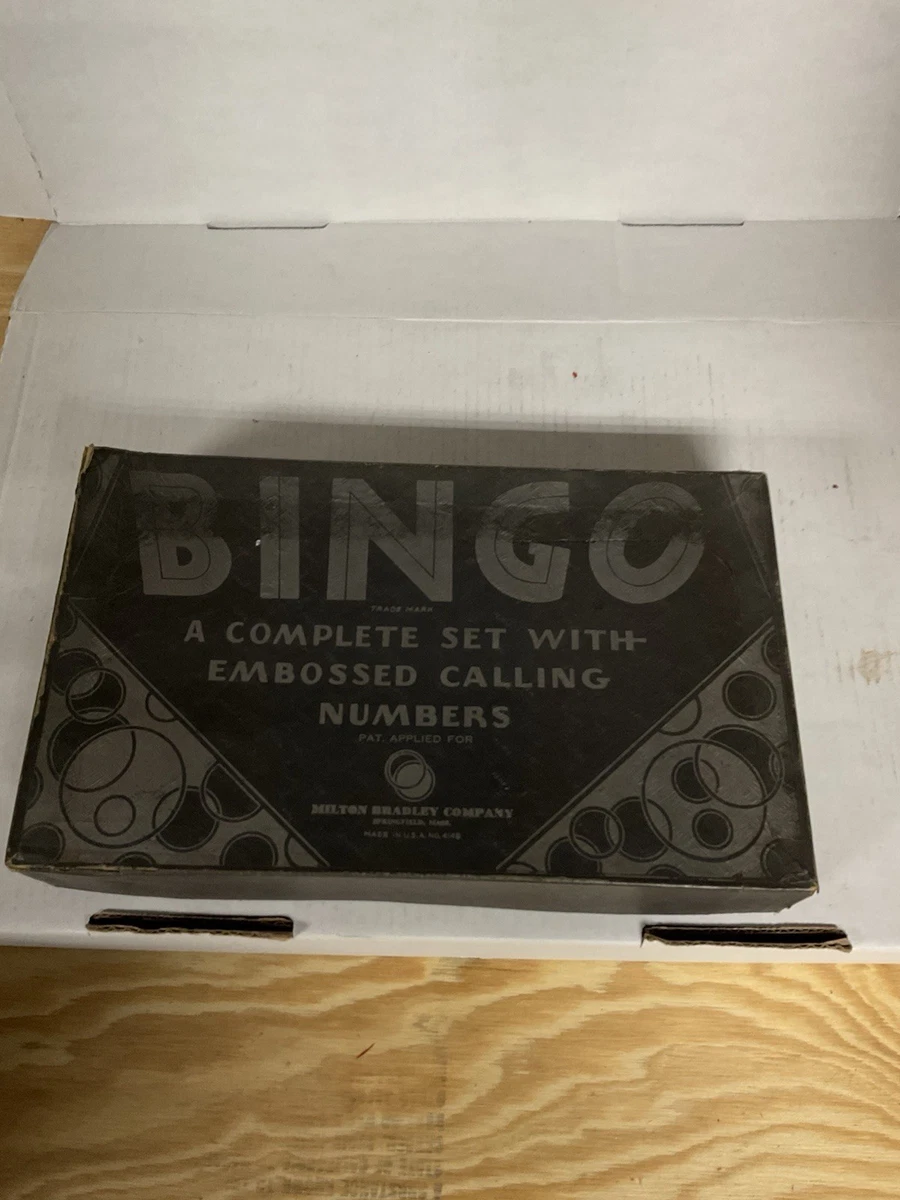 Bingo 1930 Year Vintage Manufacture Board & Traditional Games for