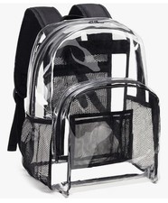 Clear Backpack Heavy Duty - Clear Bookbag Large See through Backpack Plastic