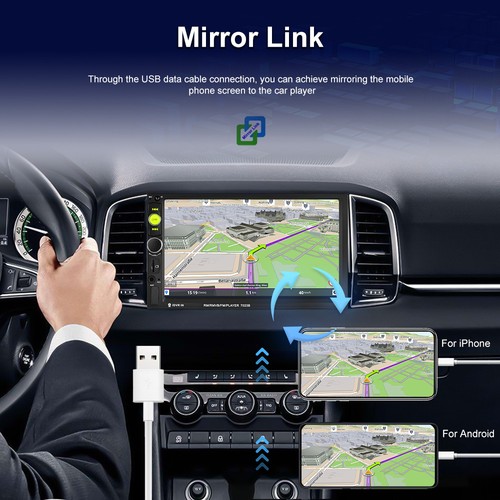 2 DIN 7" Double Car MP5 Player Bluetooth Touch Screen Stereo Radio With Camera - Picture 6 of 17
