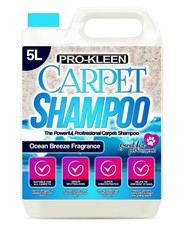 Pro-Kleen Professional Carpet & Upholstery Shampoo 5L Ocean Freshly Cleans 4.72 per litre