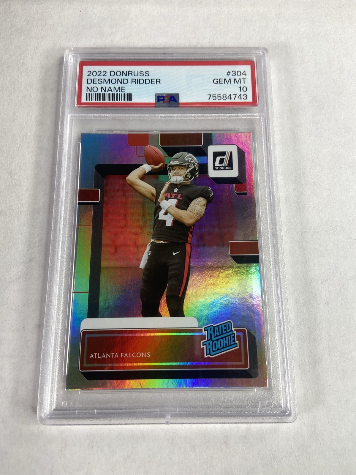 2022 Panini Donruss - Rated Rookie Desmond Ridder #304 No Name (RC)