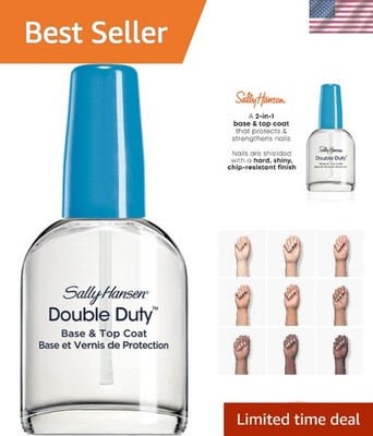 Quick Dry Nail Strengthener: Double Duty Base & Top Coat for Flawless Shine