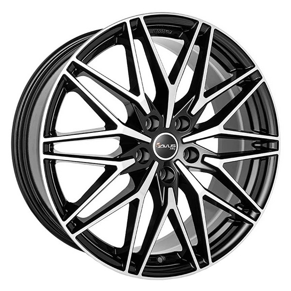 ALLOY WHEEL AVUS AC-MB6 FOR SEAT ALTEA - ALTEA XL 8X18 5X112 BLACK POLISHED VMH