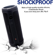 LTGEM Silicone Protective Case for JBL Flip 6 Portable Bluetooth Speaker with...